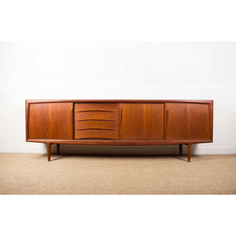 Credenza danese vintage in teak di Gunni Omman per Axel Christensen Odder, 1960