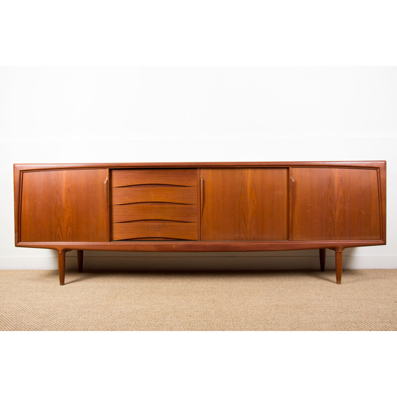 Credenza danese vintage in teak di Gunni Omman per Axel Christensen Odder, 1960