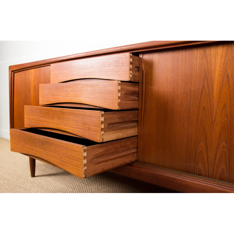 Vintage Danish teak sideboard by Gunni Omman for Axel Christensen Odder, 1960