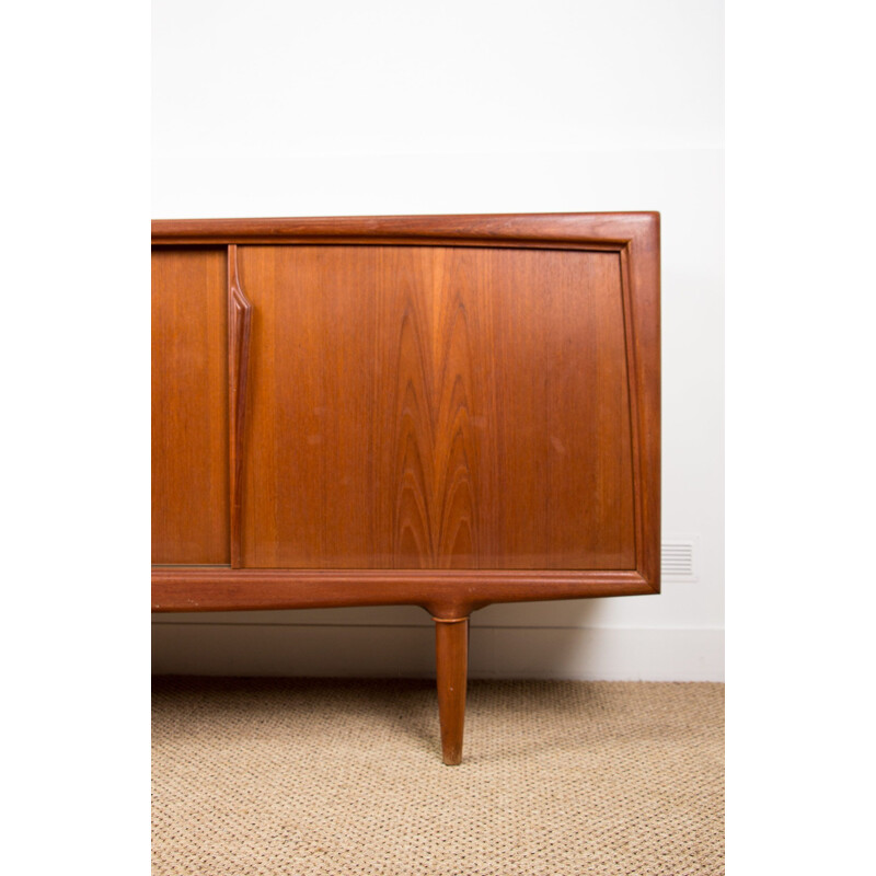 Credenza danese vintage in teak di Gunni Omman per Axel Christensen Odder, 1960