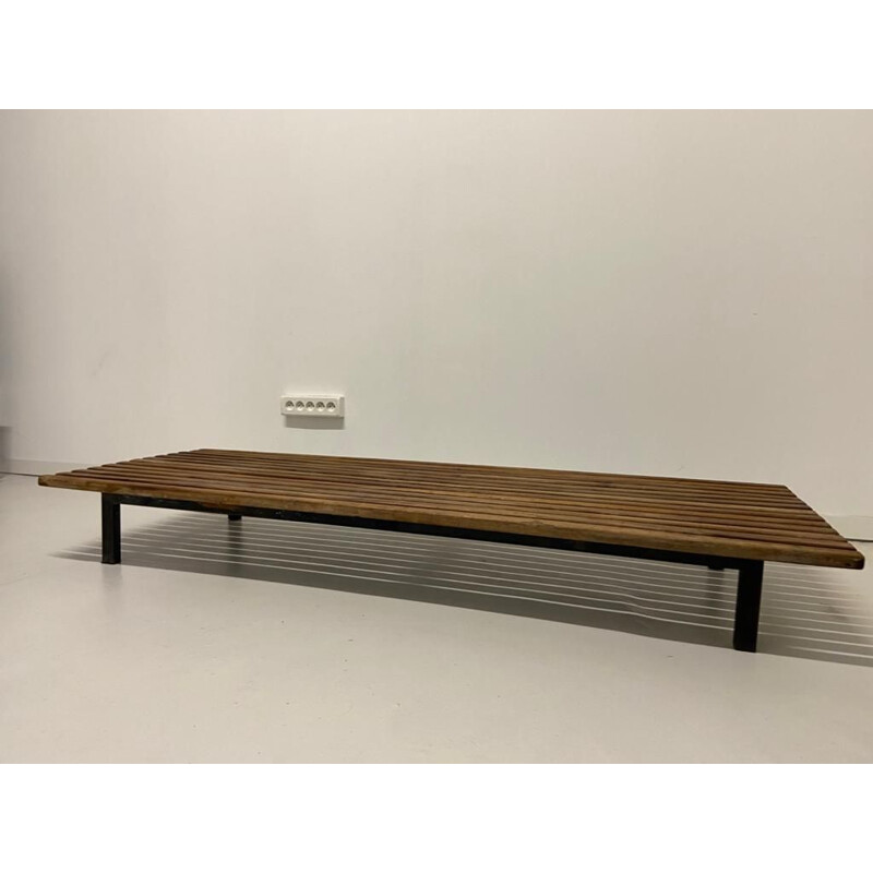 Vintage Cansado bench by Charlotte Perriand for Seph Simon, 1950