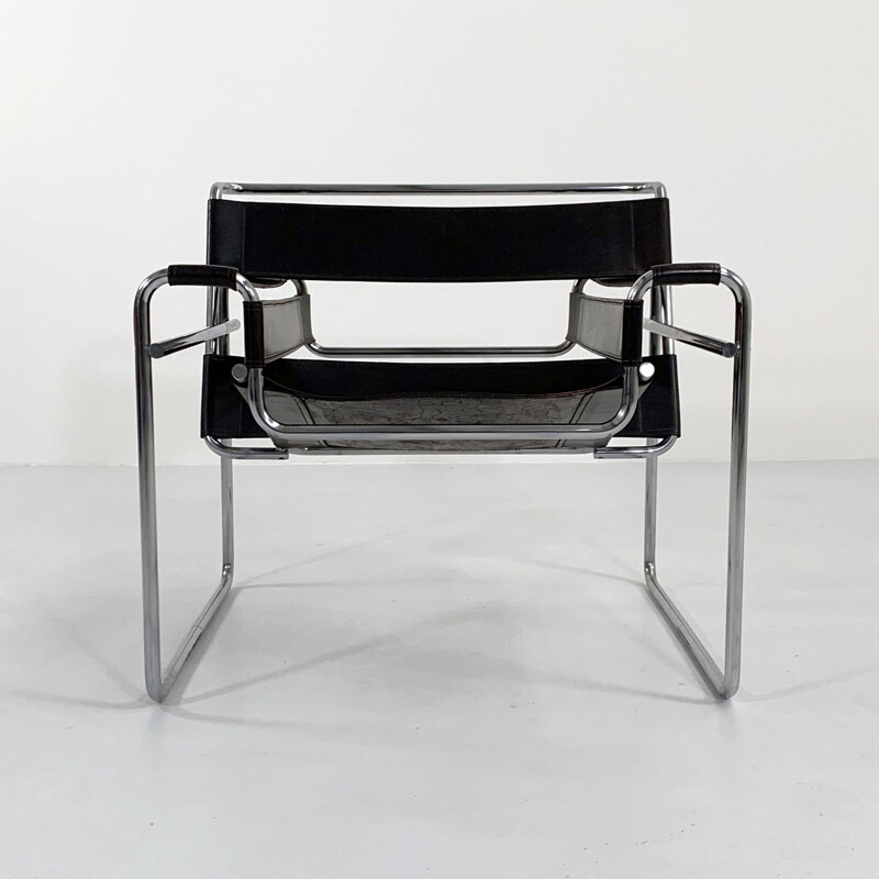 Vintage Wassily B3 armchair by Marcel Breuer for Gavina, 1960s