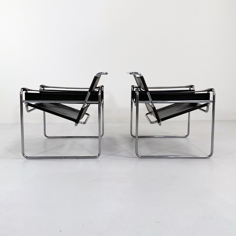 Vintage Wassily B3 armchair by Marcel Breuer for Gavina, 1960s