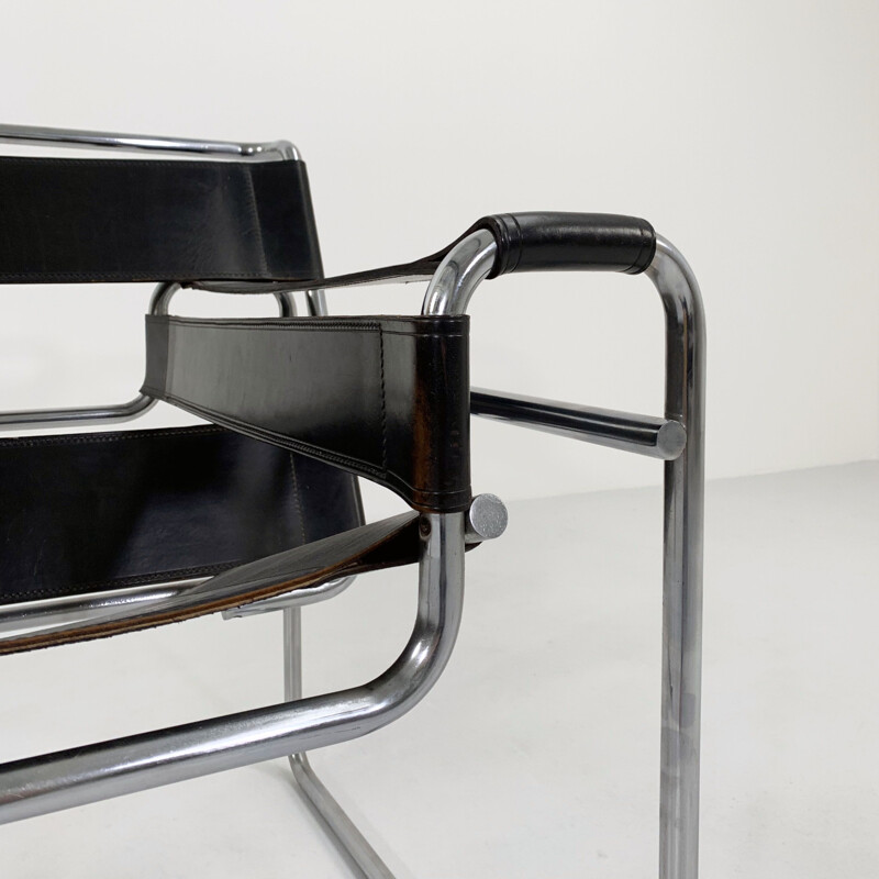 Vintage Wassily B3 armchair by Marcel Breuer for Gavina, 1960s