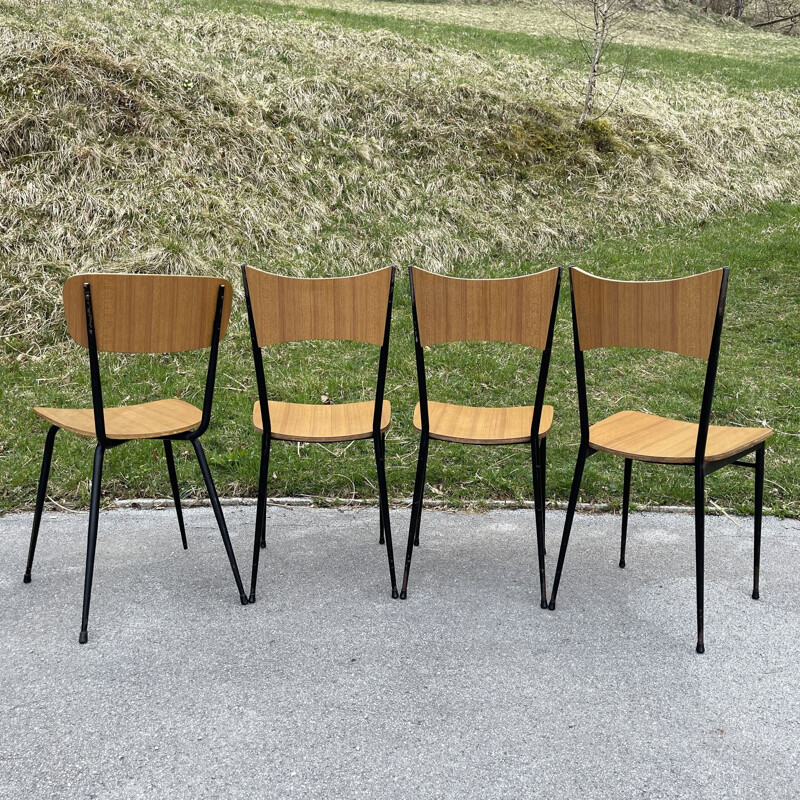 Vintage formica dining set by Salvarani Depositato, Italy 1950