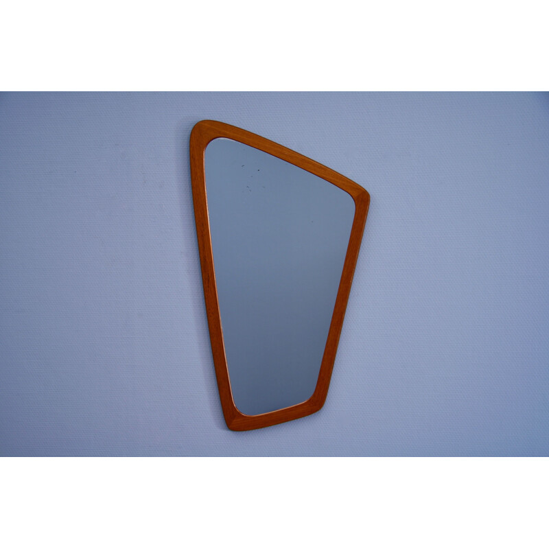 Danish vintage mirror in teak, 1960s