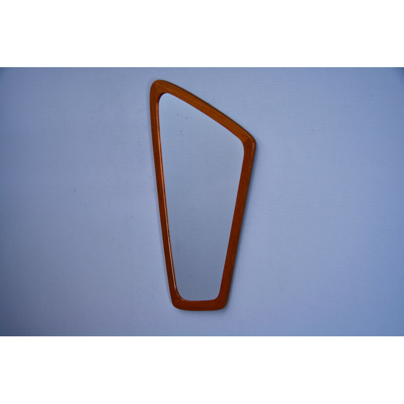 Danish vintage mirror in teak, 1960s