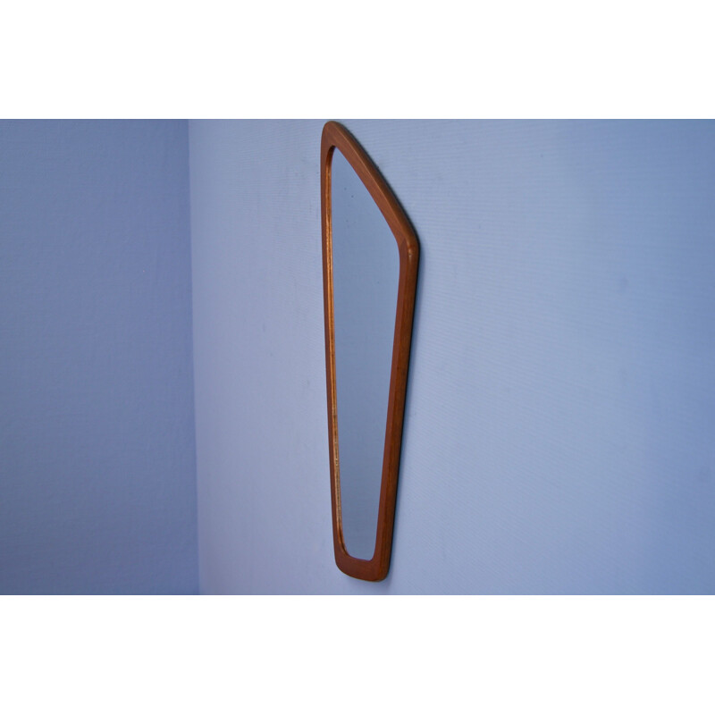 Danish vintage mirror in teak, 1960s