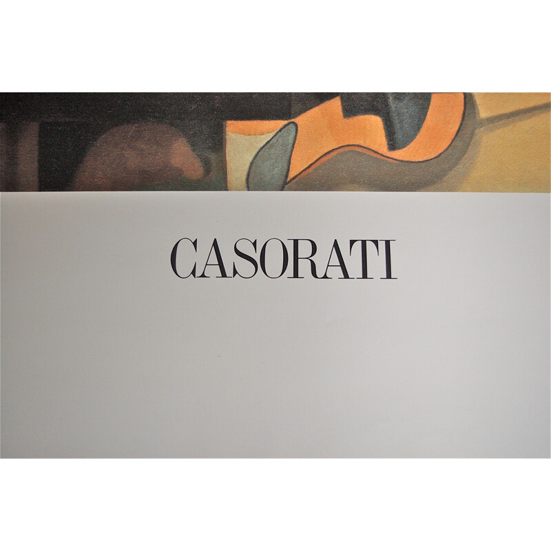 Cartel de exposición vintage sin enmarcar de Felice Casorati, Italia 1990