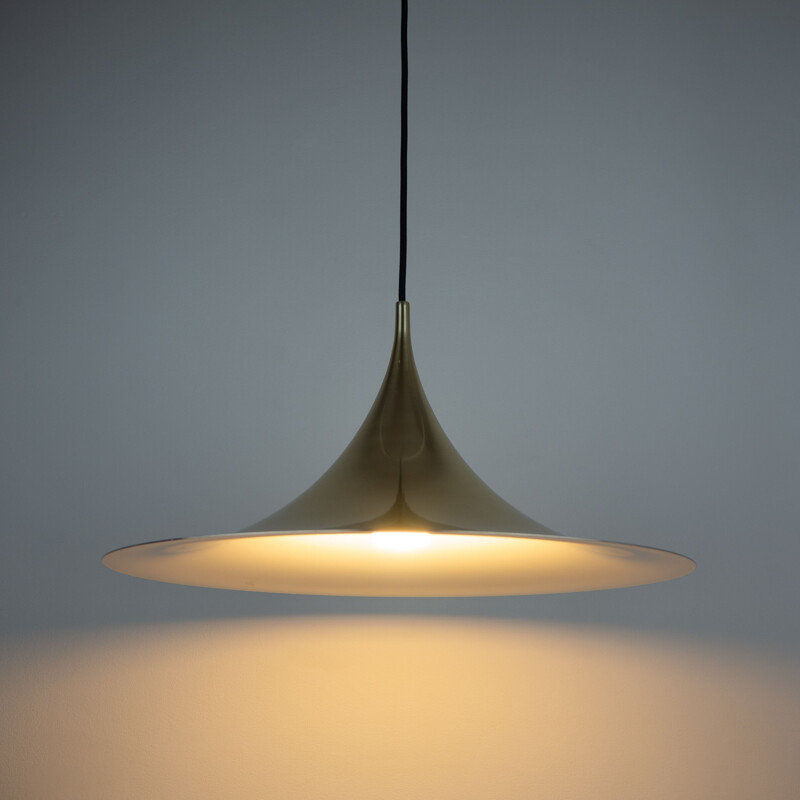 Danish vintage pendant lamp Semi by Bonderup&Thorup for Fog og Morup, 1968