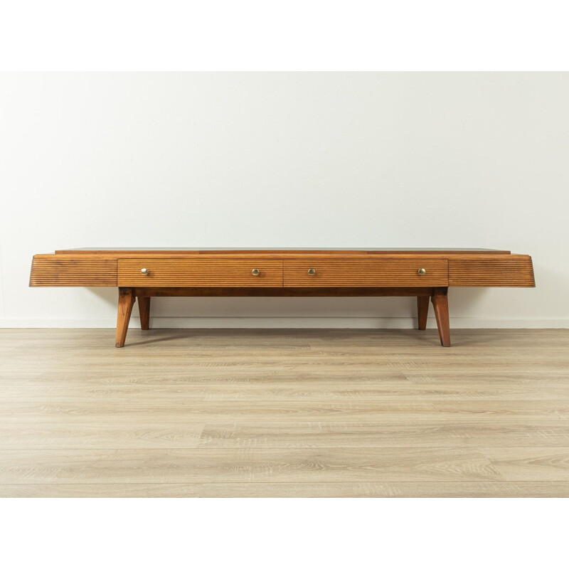 Vintage walnut lowboard, Germany 1950s