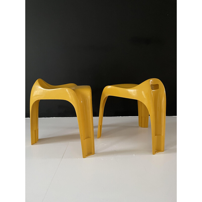 Pair of vintage Casalino stools by Alexandre Begge for Casala, 1970