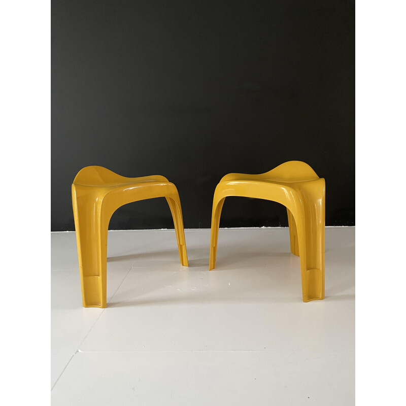 Pair of vintage Casalino stools by Alexandre Begge for Casala, 1970