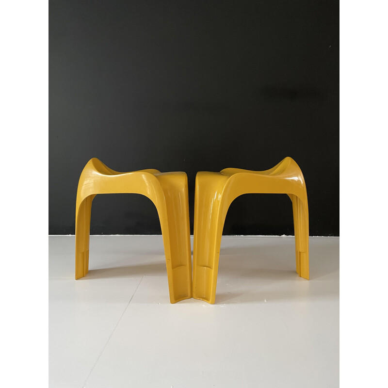Pair of vintage Casalino stools by Alexandre Begge for Casala, 1970