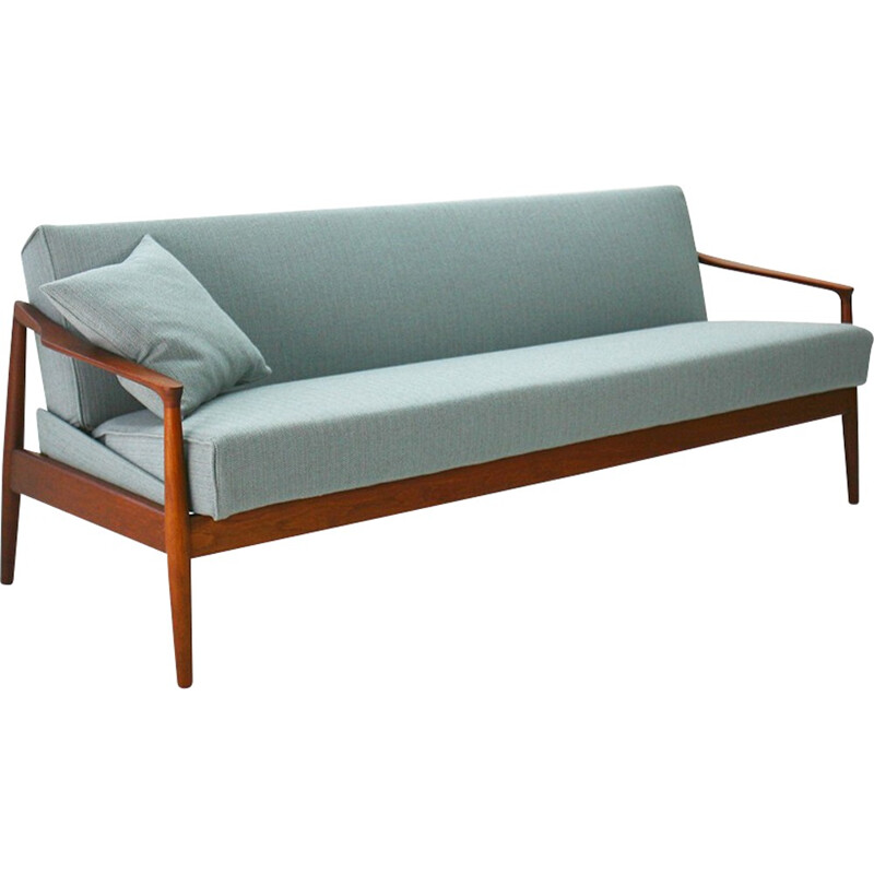 Mid-Century Scandinavian convertible teak couch - 1960s