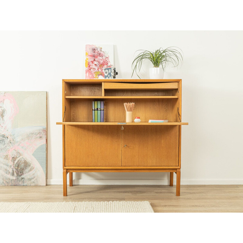 Vintage oakwood secretary by Erik Wørts for Ikea, Sweden 1960s