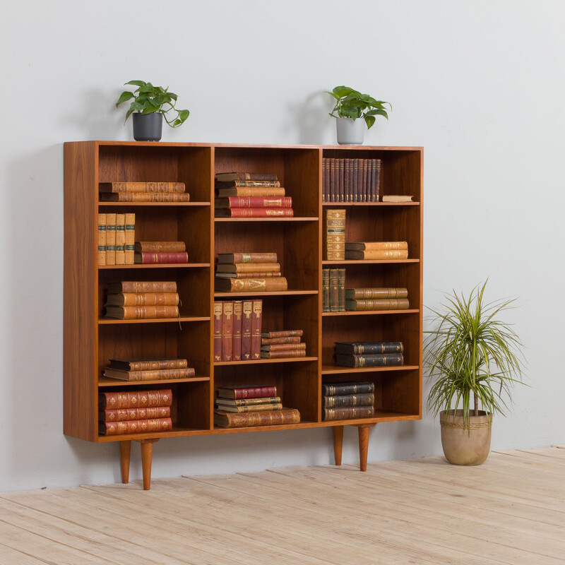 Vintage bookcase in teak by Borge Mogensen, Denmark 1960s