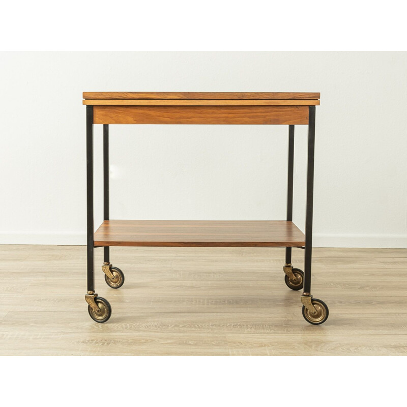 Vintage walnut serving trolley, 1960s