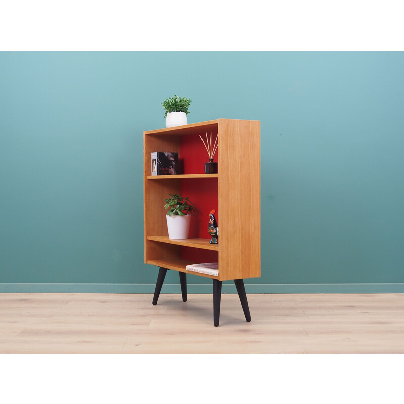 Vintage ash bookcase, Denmark 1970