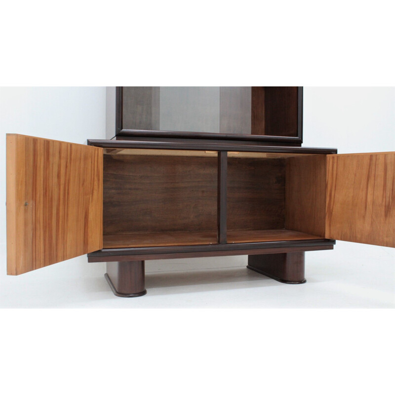 Italian Art deco wood cabinet, 1930s
