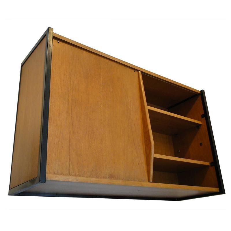 Pair of wall shelves in oak - 1950s