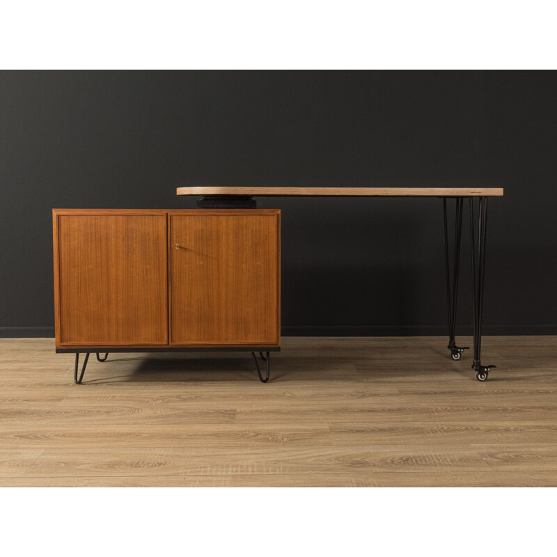 Vintage walnut desk, Germany 1960s