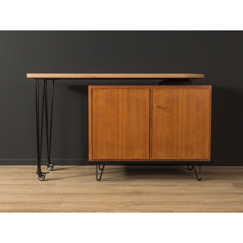 Vintage walnut desk, Germany 1960s