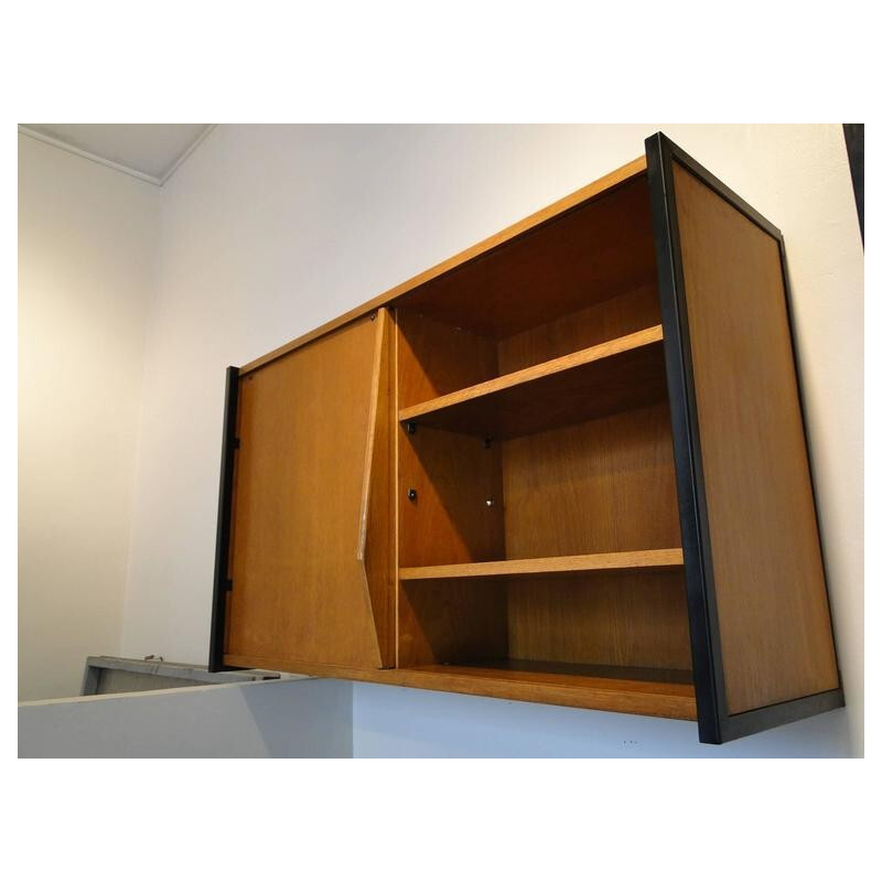 Pair of wall shelves in oak - 1950s