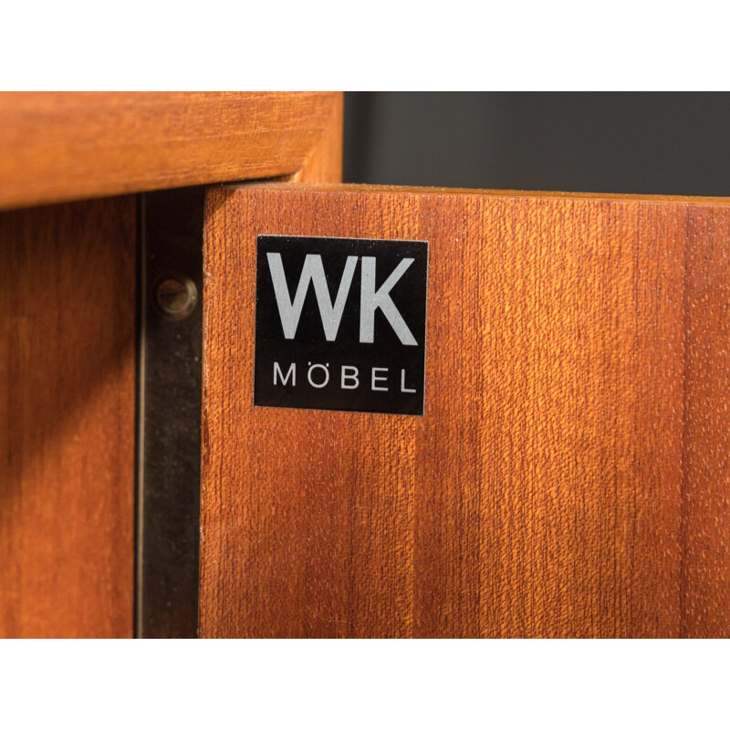 Vintage teak desk by Wk Möbel, Germany 1960s