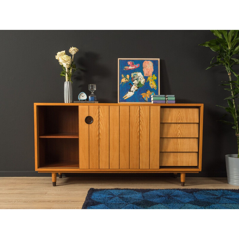 Vintage ashwood sideboard by Erich Stratmann for Oldenburger Möbelwerkstätten, Germany 1950s