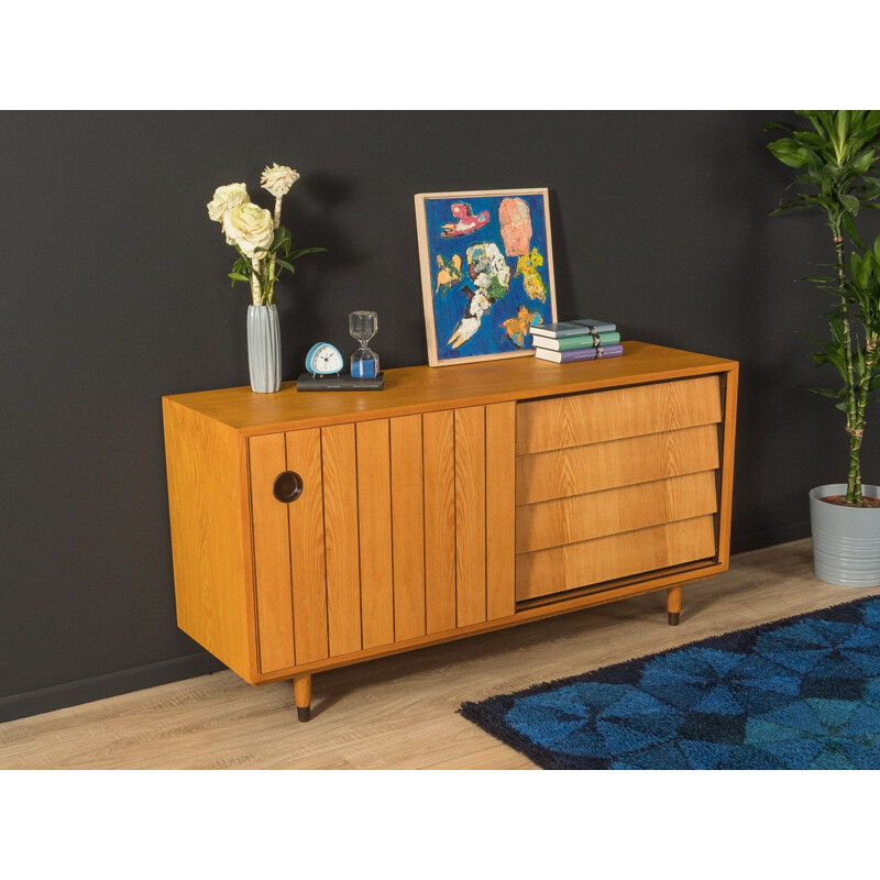 Vintage ashwood sideboard by Erich Stratmann for Oldenburger Möbelwerkstätten, Germany 1950s