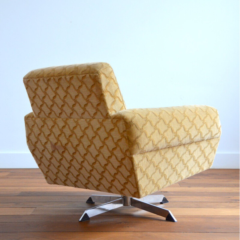 Vintage conference swivel armchair, 1950-1960