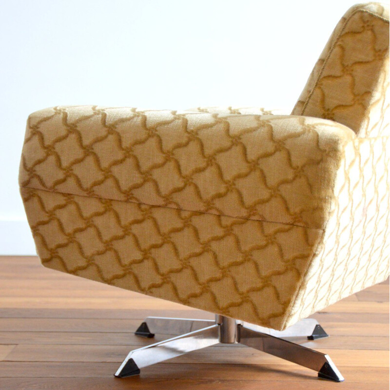 Vintage conference swivel armchair, 1950-1960