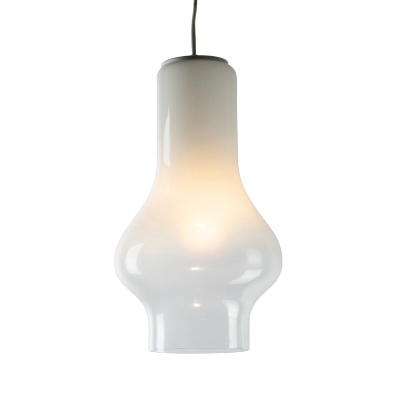 Suspension vintage Vistosi en opaline