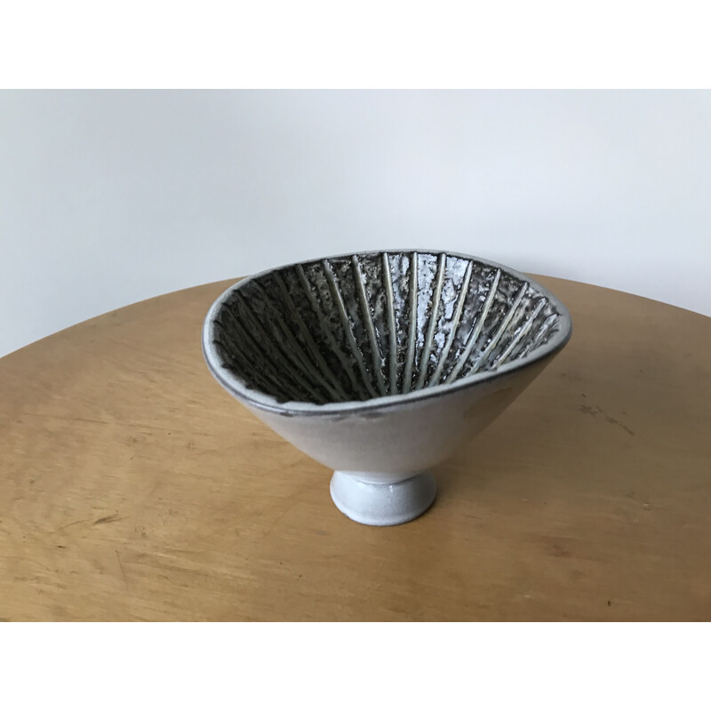 Taça de cerâmica Vintage para Upsala Ekeby, Suécia 1960