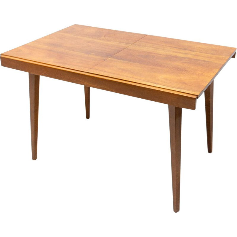 Mid century walnut folding dining table by Frantisek Jirak for Tatra, 1960s