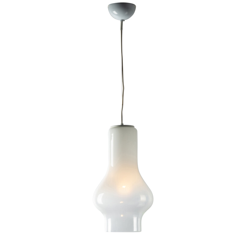 Suspension vintage Vistosi en opaline