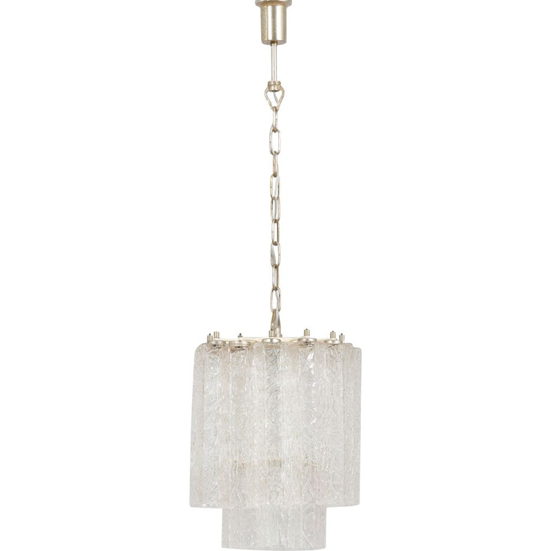 Vintage venini chandelier in hand-blown glass, Italy 1960