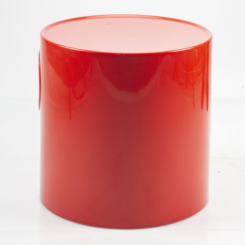 Table d'appoint vintage rouge en Giano Vano par Emma Gismondi pour Artemide