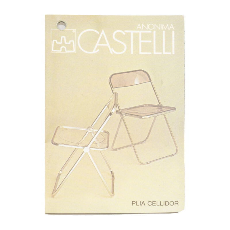 Chaise vintage Plia de Giancarlo Piretti pour Castelli