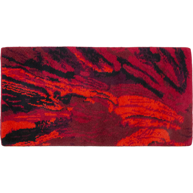 Red Splash Space Age rug