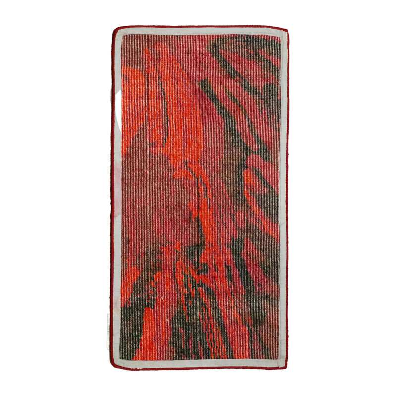 Red Splash Space Age rug