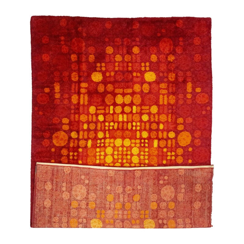 Orange vintage Desso Roomsized rug