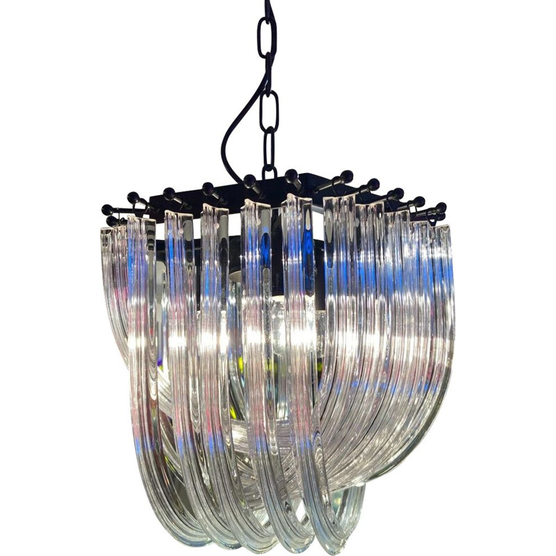 Vintage Janela glass and metal chandelier, 2015