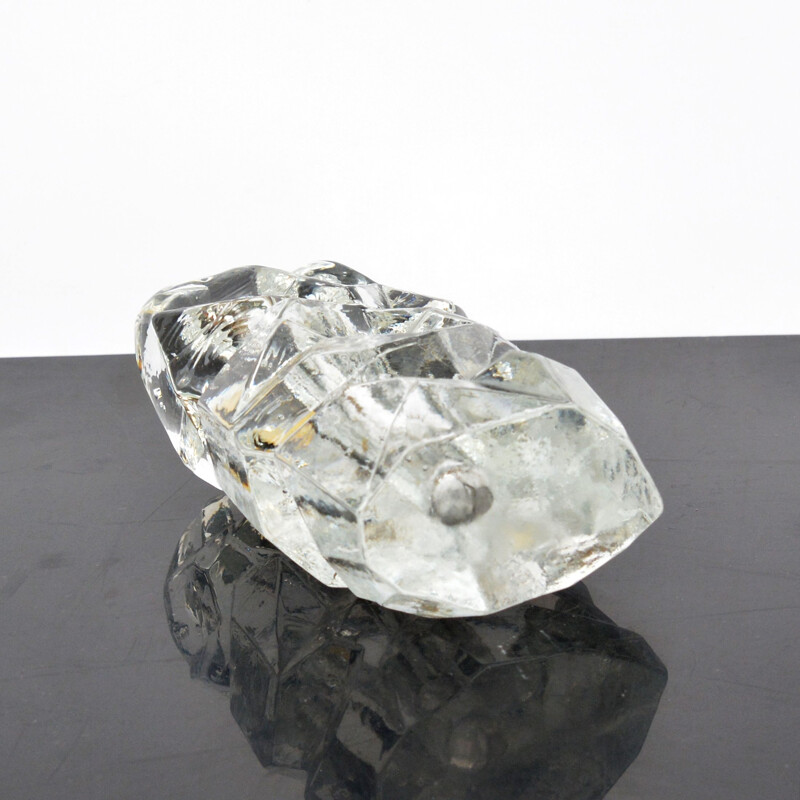 Cubitera vintage de cristal crista para Joska Waldglasshutte, Alemania 1970