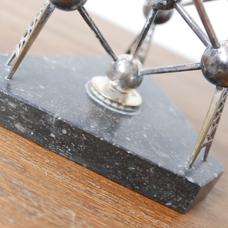 Mid-century desk top model of the Atomium building, Belgium 1960s