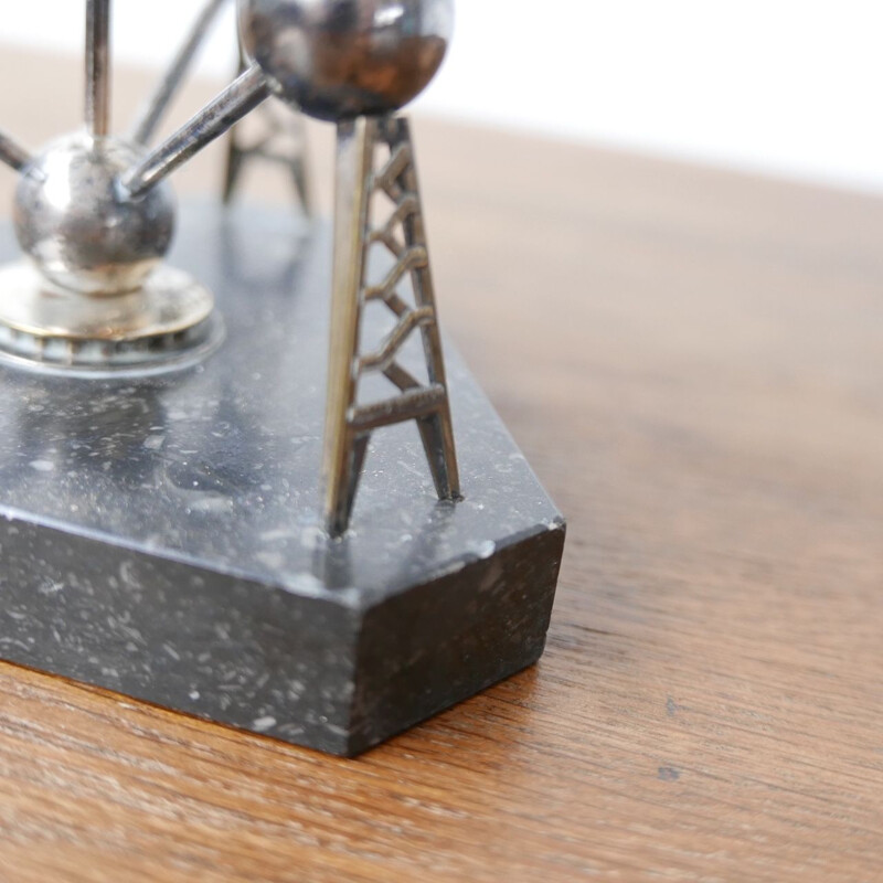 Mid-century desk top model of the Atomium building, Belgium 1960s