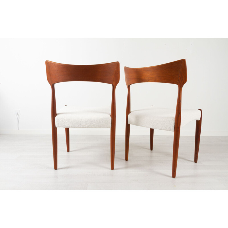 Set of 4 vintage Danish teak dining chairs by Bernhard Pedersen & Søn, 1960s