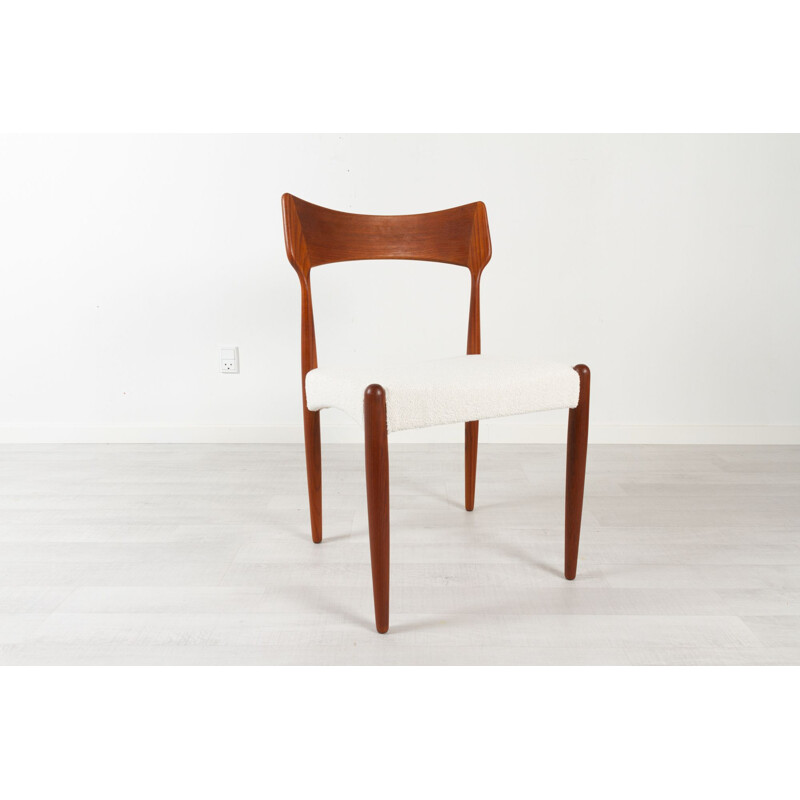 Set of 4 vintage Danish teak dining chairs by Bernhard Pedersen & Søn, 1960s