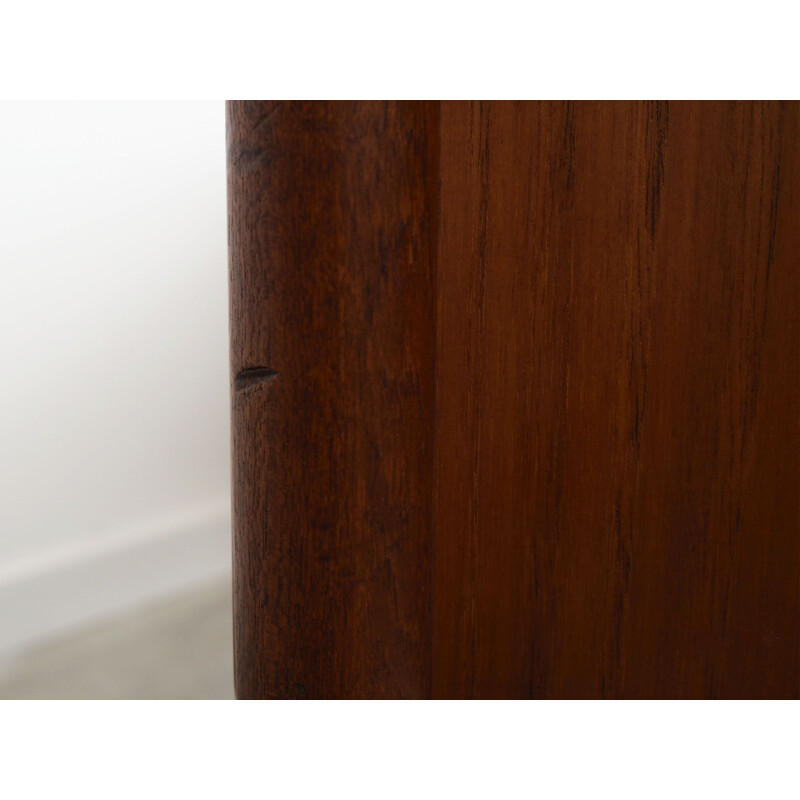 Dark teak vintage desk, Denmark 1960s